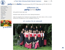 Tablet Screenshot of partyservice-kuhn.ch